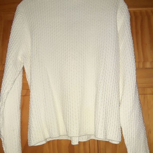 Talbot White Cotton Sweater size L - Picture 2 of 2